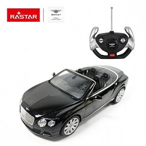 Машина р/у 1:12 - Bentley Continetal GT, цвет черный (Rastar, 49900B)