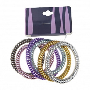 Набор из 6 резиночек - Провод, 5,5 см, 6 цветов (Lukky, Т18104)