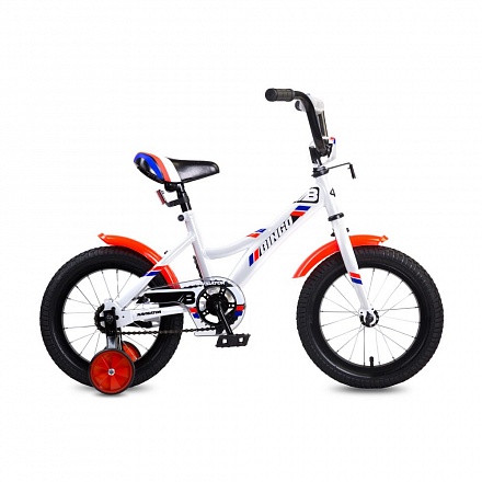 Детский велосипед Navigator Bingo белый, колеса 14", стальная рама, стальные обода, ножной тормоз 