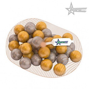 Шарики, 50 штук, 6 см, золотой и серебряный цвет (Нордпласт, Н-411/1)
