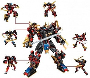 Конструктор Blockformers Connector – Мегасамурай, 6 вариантов (1Toy, Т18969D)