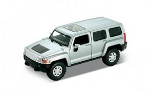 Машинка коллекционная Hummer H3, масштаб 1:34-39 (Welly, 43629)