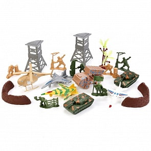 Игровой набор солдатиков с военной техникой и аксессуарами (Играем Вместе, B1352381-Rsim) Игровой набор солдатиков с военной техникой и аксессуарами (Играем Вместе, B1352381-Rsim)