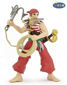 Фигурка Пират с абордажным крюком (Papo, 39469_papo)