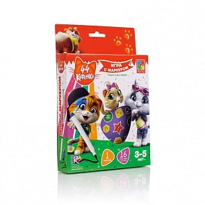 Игра с маркером - 44 Котенка, 3-5 лет (Vladi Toys, VT5010-07)