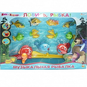 Игровой набор – Рыбалка «Маша и медведь» на батарейках (Играем вместе, B937697-R2sim)