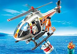 Игровой набор Береговая охрана: Пожарный вертолет (Playmobil, 5542pm) - миниатюра