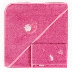 Полотенце-уголок и варежка Sweet Birds, 100% хлопок, размер 75 х 75 см (Kidboo, 00-0011727) 