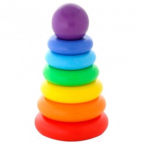 Пирамидка - Колечко-шар, 8 элементов (Полесье, П-62383)