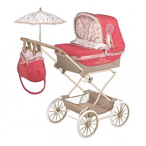 Коляска с сумкой и зонтиком для кукол Reborn - Мартина, 90 см (DeCuevas, 82033) Коляска с сумкой и зонтиком для кукол Reborn - Мартина, 90 см (DeCuevas, 82033)