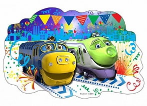 Пазлы контурные Castorland 15 деталей, Чаггингтон Брюстер и Коко на празднике (Castorland, B-PU15019-CZ)