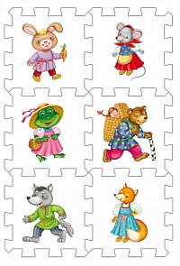 Кубик EVA - Сказочные животные (Робинс, 4607058376581)