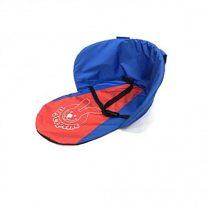 Утеплитель для санок универсальный с ремешком – Шустрик, синий/красный (Барс, 7630)