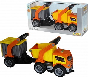 Автомобиль-самосвал с полуприцепом - ГрипТрак (Полесье, П-37466)