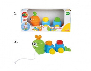 Каталка-сортер "Гусеничка" на веревочке (Simba, 4011630)