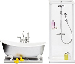 Кукольная мебель Смоланд - Ванная и душевая (Lundby, LB_60208900) - миниатюра