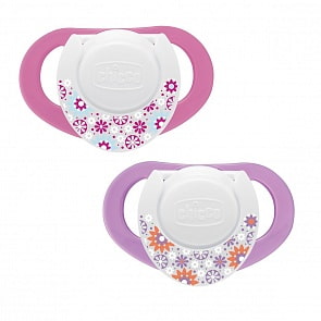 Пустышка латексная 4+, 2 шт, розовый (Chicco, 5702.00)
