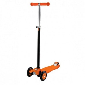 Трехколесный самокат Макси, полиуретановые колеса, нагрузка до 60 кг, оранжевый (Next, MAXI-ORANGEsim)