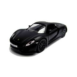 Металлическая инерционная машина RMZ City - Porsche 918 Spyder, 1:32, черный матовый (RMZ City, 554030M) - миниатюра