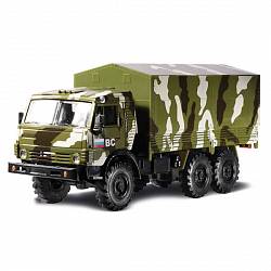 Машина КамАЗ военный (Технопарк,  KAMAZ-04) - миниатюра