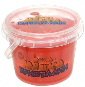 Мега-слизь из серии Мяшка Кристалин 500 гр, красная (1toy, Т11367) 