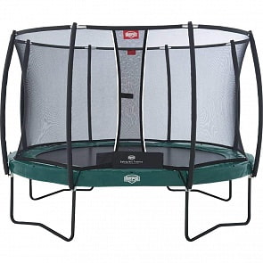 Батут Berg Elite 380 с защитной сеткой, зеленый, Т-серия (Berg, 37.12.91.00)