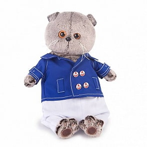 Мягкая игрушка – Басик в синем кителе, 22 см (Budi Basa, Ks22-071)