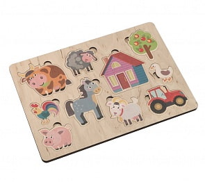 Игра развивающая деревянная - Ферма (Десятое королевство, 00768ДК)