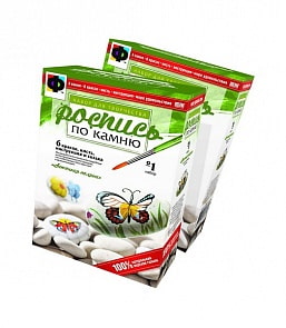 Набор для творчества №1. Роспись по камню "Цветочная поляна" (Фантазер, 394001) 