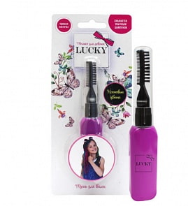 Lucky тушь для волос, неоновые цвета: фиолетовый (1toy, Т15394)