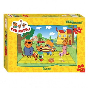 Пазл Три кота, 104 элемента (Step Puzzle, 82156sim)