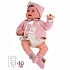 Кукла-малышка Елена в розовом 40 см мягконабивная  - миниатюра №7