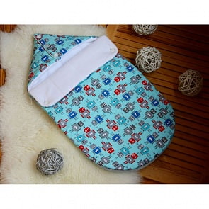 Летний конверт для новорожденного Роботы (JUNTOSmama, JUN-09Л)