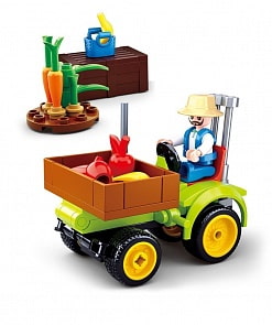 Конструктор с фигурками - Машина, 80 деталей (Sluban, M38-B0776)