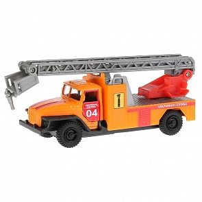 Машина металлическая инерционная Урал Аварийная служба, 12 см, открываются двери (Технопарк, SB-16-55-B-WB)