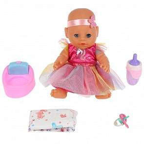 Пупс озвученный Настенька 30 см пьет писает горшок со звуком (Карапуз, Y30BB-ICPOTTY-34988)