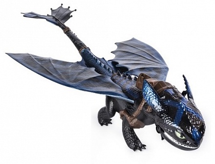 Dragons 3. Большой дракон Беззубик, 55 см, дышит огнем 