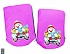 Санки-коляска Snow Galaxy - City-1 - Мишка со звездой, цвет розовый на больших колесах Ева, сумка, варежки  - миниатюра №10