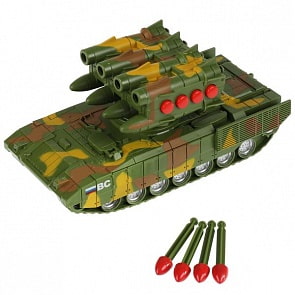 Модель Ракетница свет-звук 21 см стреляет ракетами инерционная камуфляж пластиковая (Технопарк, ROCKET-21PLGUNMIL-GN)