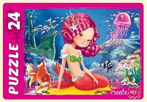 Макси-пазлы Русалочка №2, 24 элемента (Рыжий Кот, ПУ24-7190)