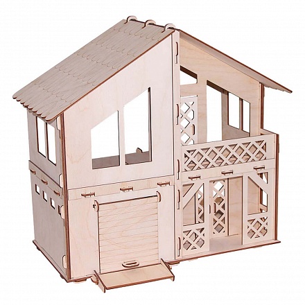 Кукольный домик из серии Я дизайнер - Дачный домик с гаражом, конструктор 