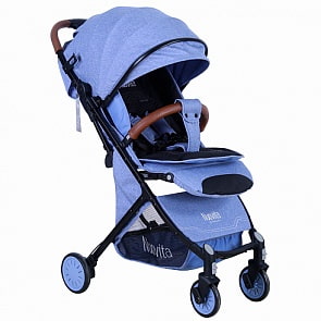 Прогулочная коляска Nuovita Giro Lux, Джинсовый, Черный (Nuovita, NUO_D289L)