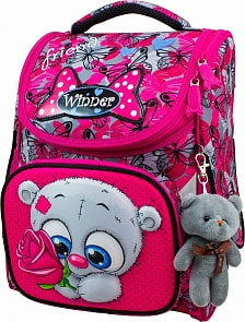 Ранец Winner 2022 с мягкой игрушкой мишка (Winner, 2022)