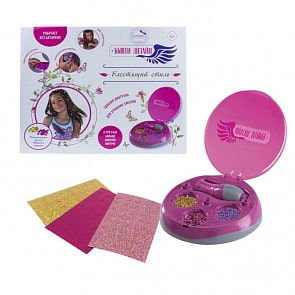 Набор для декорирования волос из серии Бьюти-Дизайн Блестящий стиль с 3 видами мини-заколок и прибором (Lukky, Т16194)