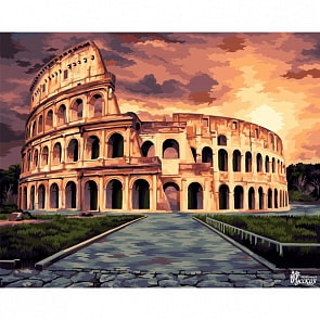 Рисование по номерам на холсте – Величественный Колизей, 40 х 50 (Фабрика Творчества, C036)
