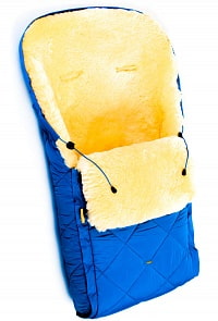 Детский меховой конверт из натуральной овчинки – Baby Classic Blue (Ramili, CL10BLUE)