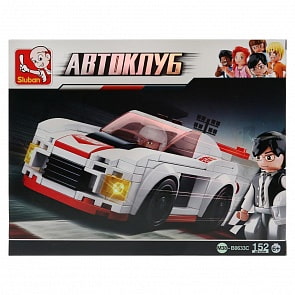 Конструктор - Машина с фигуркой, 152 детали (Sluban, M38-B0633C)