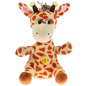Музыкальная мягкая игрушка – Жирафик, стихи А. Барто, 22 см (Мульти-пульти, M9596-22)