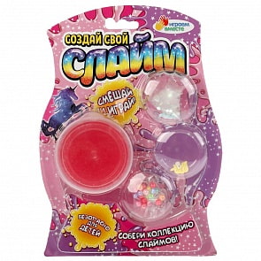 Набор для опытов Создай свой слайм с игрушкой единорогом (Играем вместе, ZY1032547-R)