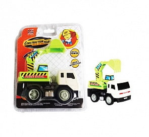 Инерционный экскаватор - Construction Team на автомобильном шасси (Junfa Toys, 1108-6)